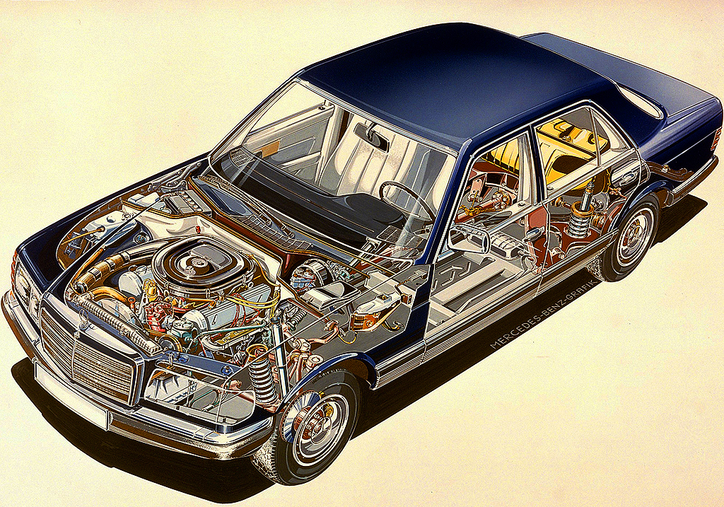 1980 Mercedes 126 Cutaway